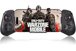 arVin Wireless Gaming Controller for Android/iPhone/iPad/iOS/MacBook/Samsung Galaxy/One Plus/TCL/Tablet/PC Gamepad Joystick with Analog Triggers/Stretchable/Direct Play for CODM Mobile/Genshin/Diablo