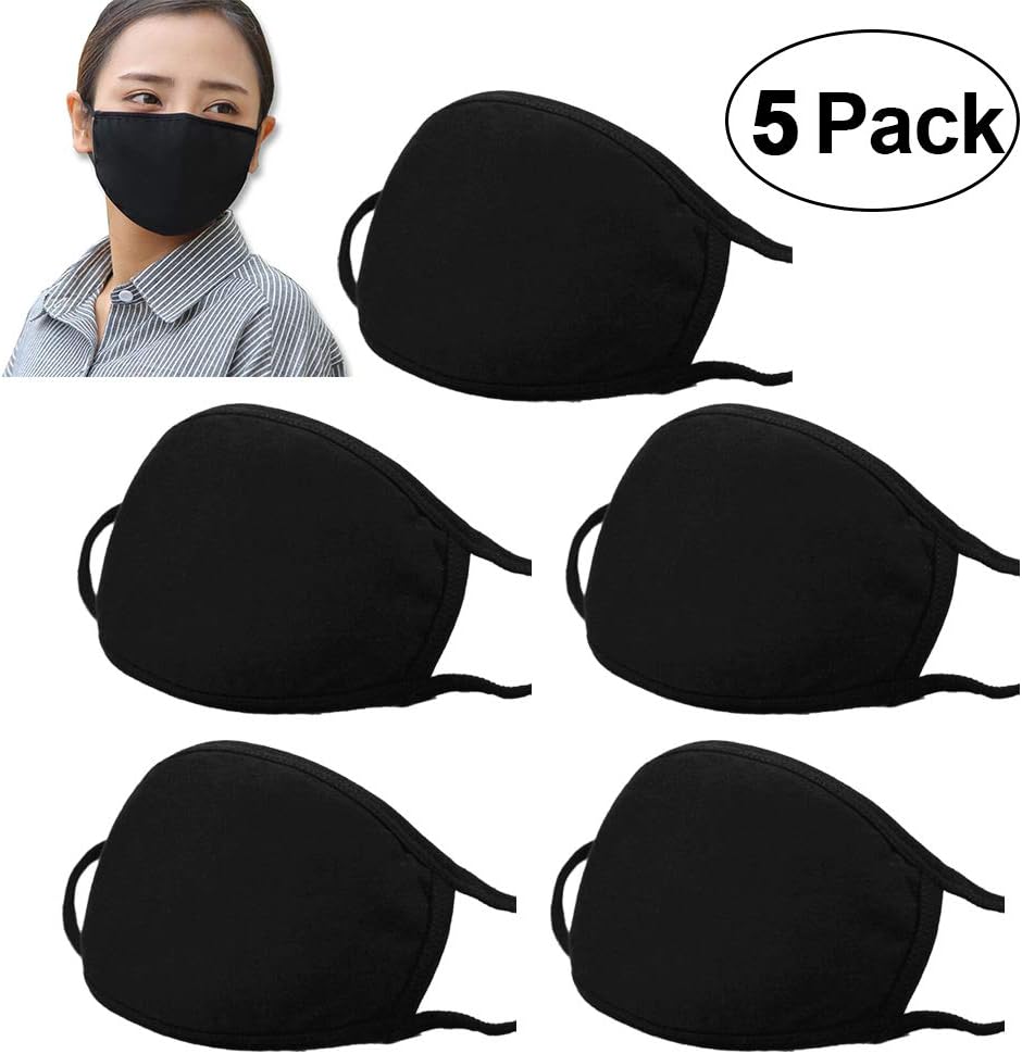 Dust Masks, Anti PM2.5 Air Pollution Smoke Breathing Mask, Cotton Breathable Safety Respirator, Reusable Washable for Outdoor