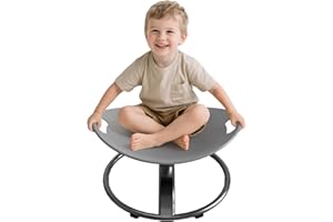 CHEFPREFER Sensory Spinning Chair for Autistic Children - Sensory Spinning Chair for Kids with Safety Handle & Non-Slip Design, Swivel Chairs for Kids 3-8 Years