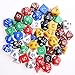 Kuuqa DND Dice Set Polyhedral Game Dice Set with Dice Bags for Dungeons and Dragons DND D&D MTG RPG Card Games D% D20 D12 D10 D8 D6 D4, 7 x 7 (49 Pieces)