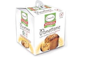 GLUTEN FREE Panettone with raisins without candied fruits , Giampaoli panettone con uvetta senza glutine (Gluten Free)