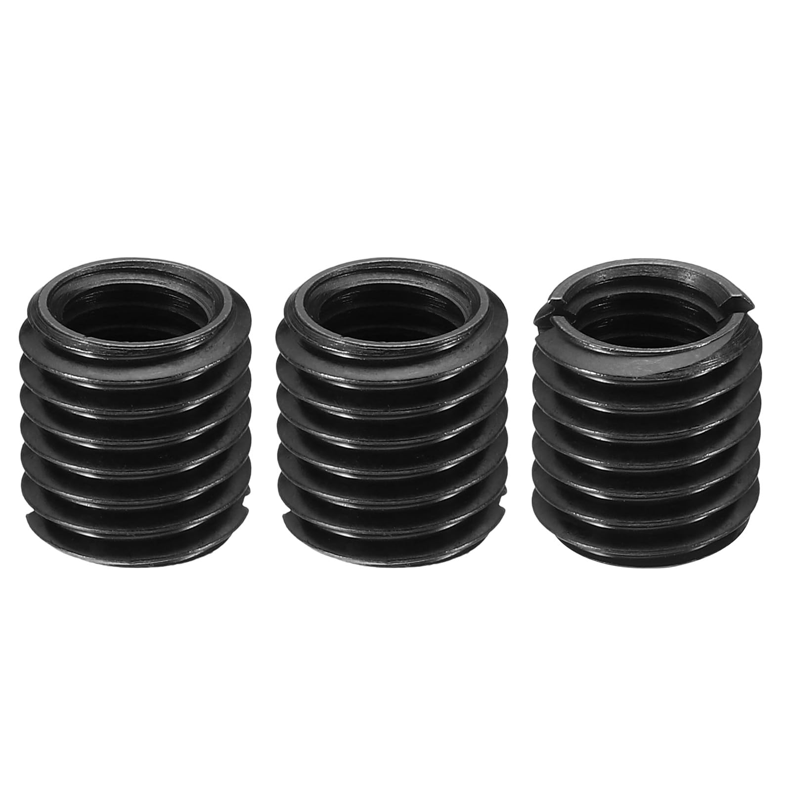 PATIKIL Grade 8.8 Carbon Steel Threaded Repair Insert Nut, 3pcs M10x1.5 Female to M14x2 Male High Strength Screw Sleeve Inserts Reducing Adapter Reducer 15mm
