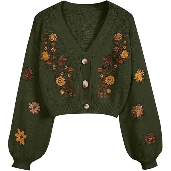 トップス MURRAL Framed flower knit short cardigan 244121680_1009.jpg