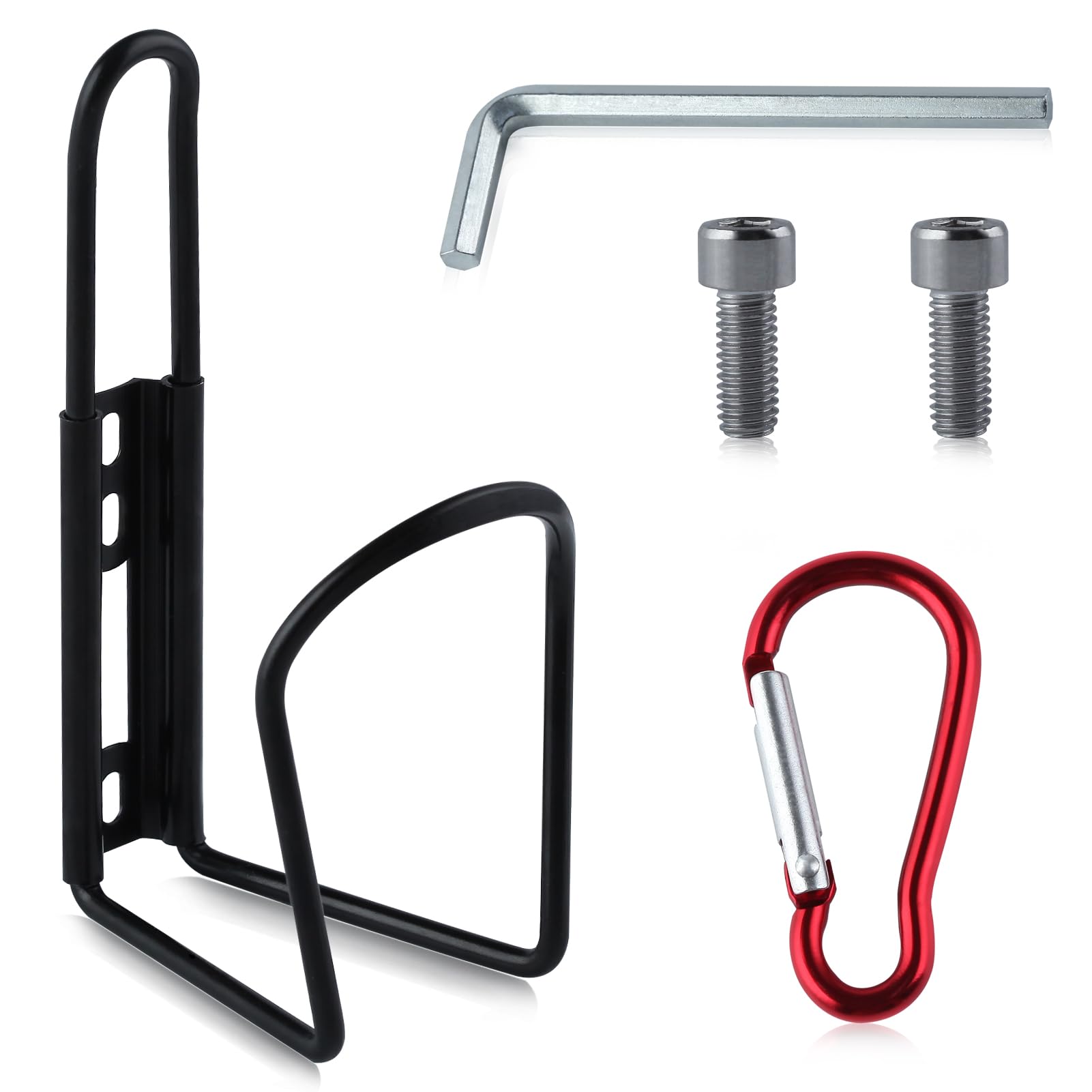 GOLD DEER Aluminum Alloy Bicycle Water Bottle Cage Holder with Screws Bike Water Bottle Cage Lightweight Aluminum Alloy Bicycle Water Bottle Cage Holder for Outdoor Activities Bicycle Accessories