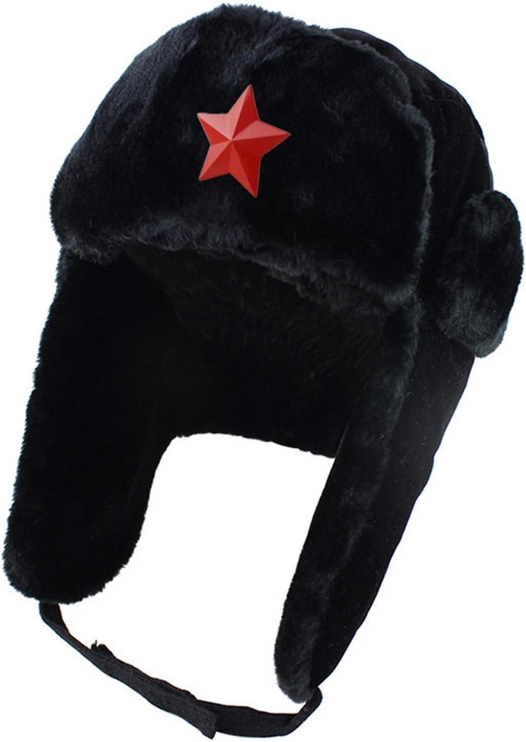 Russian Ushanka Bomber Hats Pilot Trapper Trooper Hat Winter Faux Rabbit Fur Earflap Men Snow Caps