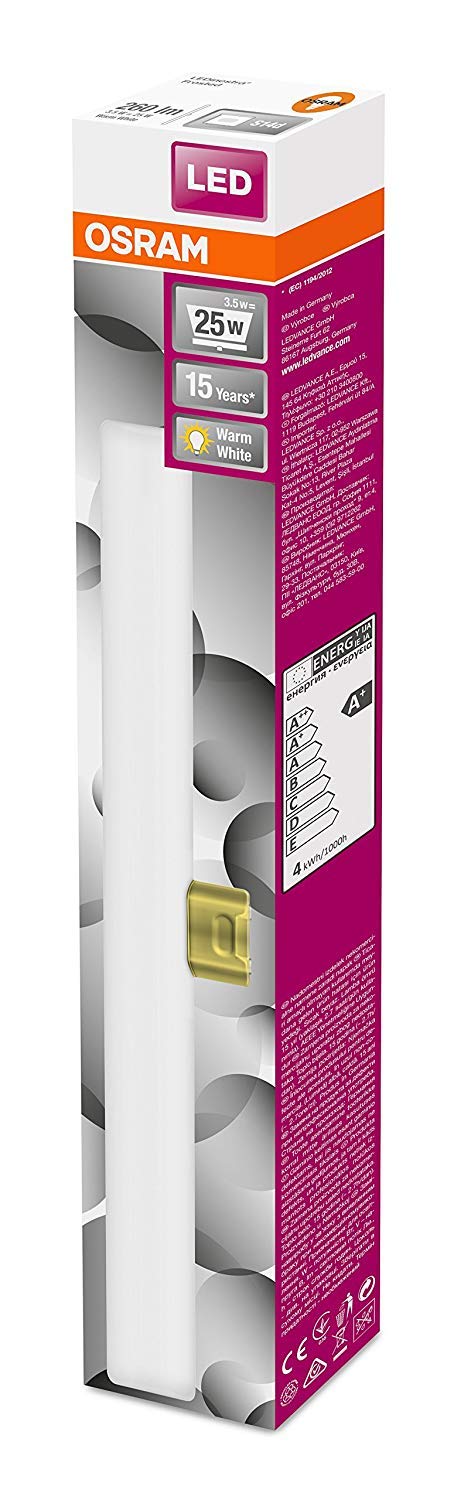 Osram Ledinestra LED Beam Angle Lamp, Plastic, Warm White, S14d, 3.5 W