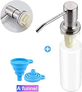 Amazon.com: Soap Dispenser for Kitchen Sink (Brushed Nickel), Built in ...
