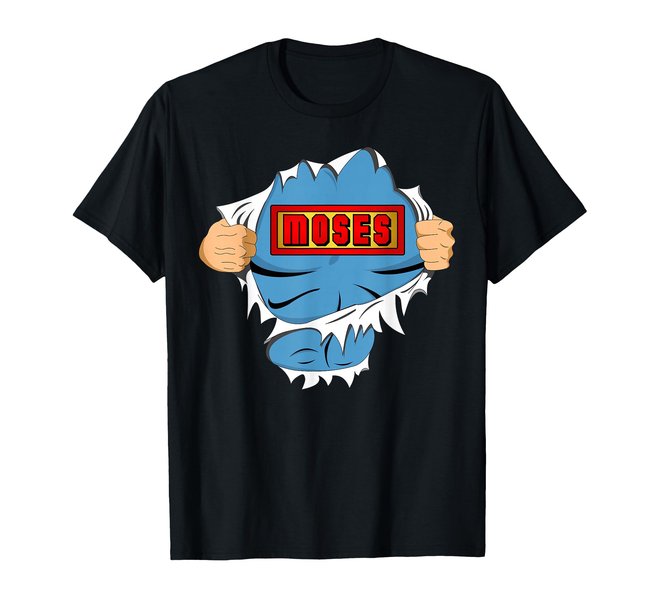 Moses First Name Superhero T-Shirt