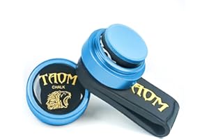 BANLY TAOM Round Shaped Pool Chalk Holder, Portable Pool Chalk Cubes, Magnetic Mini Chalk Holder Pool Billiards, Pool Cue Chalk Case Container Box for Billiard Cue Tip Tool Pool Table Snooker Accessories