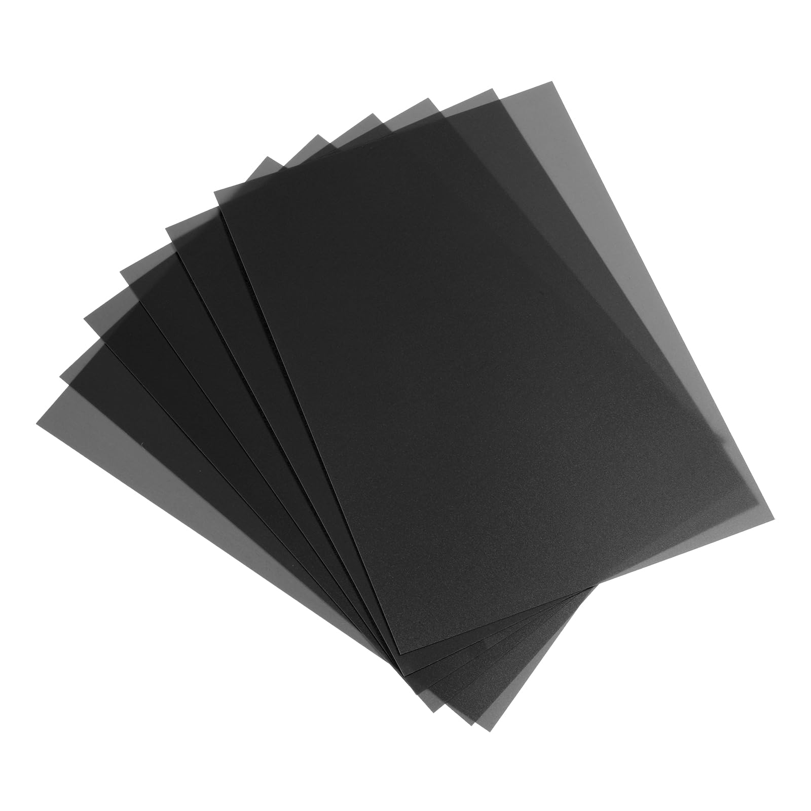 PATIKIL 20 Mil Clear PVC Binding Covers, 20 Pcs Front View Protector Un-Punched A4 Letter Size for Presentation, Report, Paper, Business Office Supply Document, Black