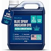 Maplefield Blue Spray Indicator Dye - 8 oz Bottle with Pipette - Lawn Dye for Sprayers &amp; Spray Pattern Indicator