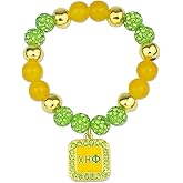 MKISWIN Greek Sorority Gift for Women Chi ETA Bracelet 1932 Chi Gift Sorority Bracelet Paraphernalia Jewelry for Soror