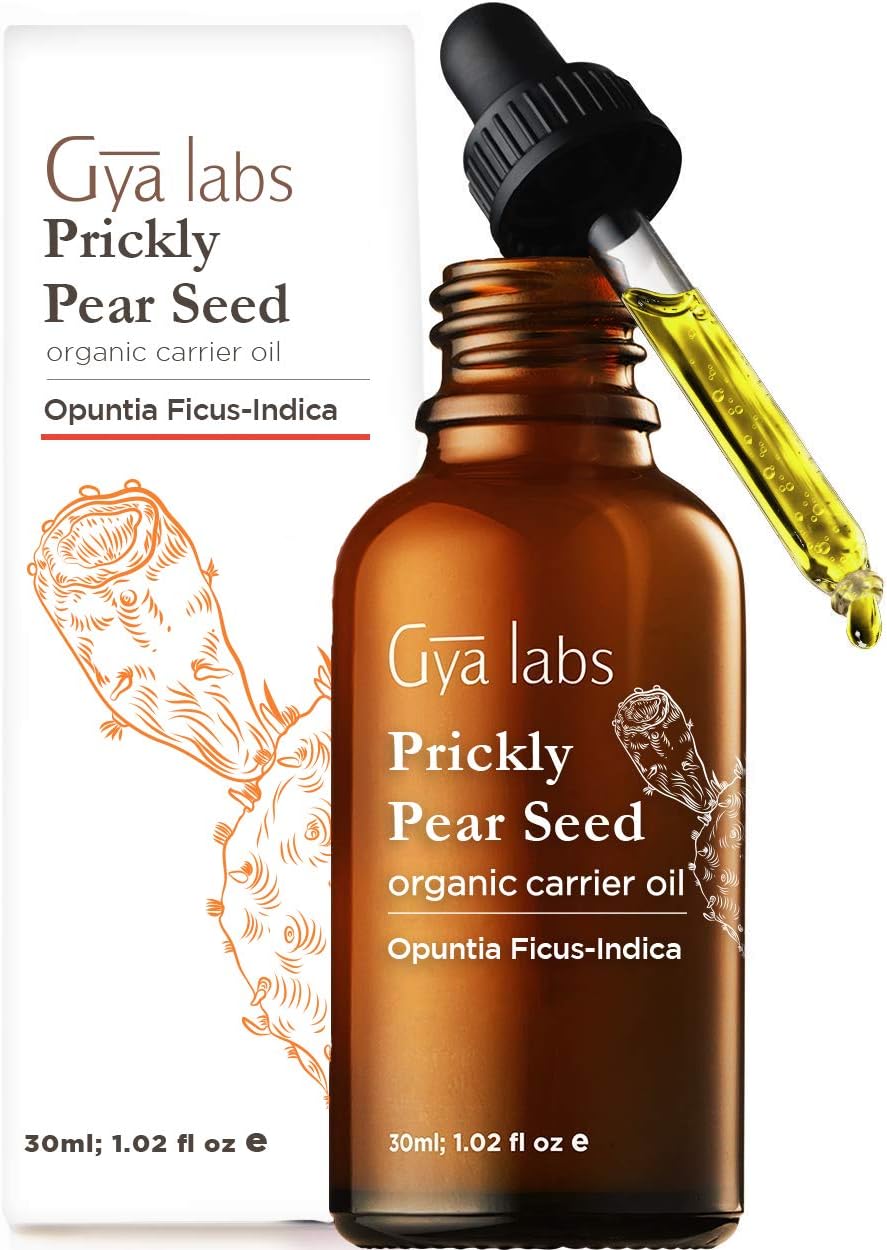Gya Labs Organic Prickly Pear Seed Oil for Dry Skin, 100% Pure Natural Prickly Pear Oil for Face