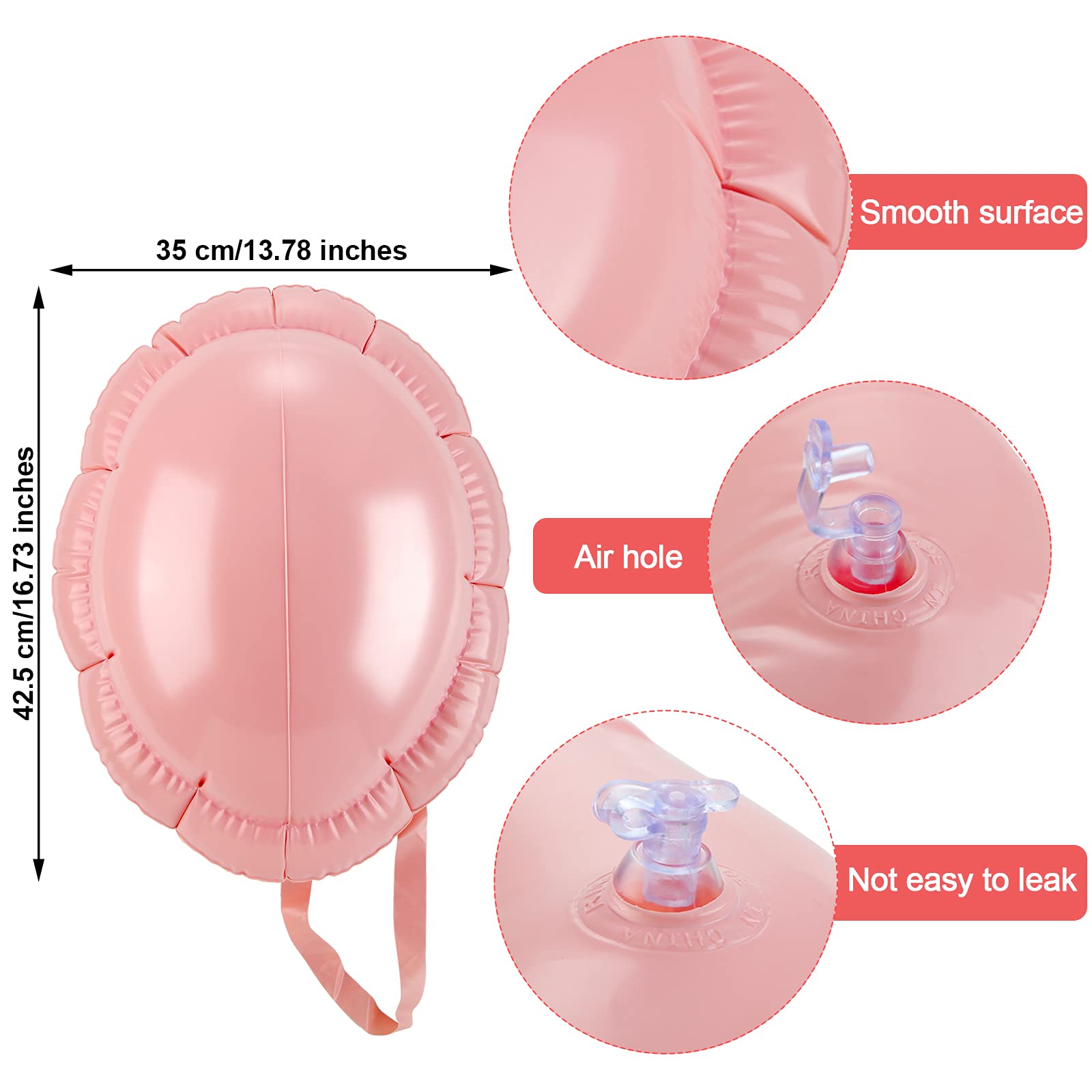 Sumind Inflatable Belly Santa Claus Belly Empty Fake Padded Pregnancy Belly Cosplay Belly for Halloween Party Christmas Party
