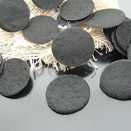 Sky Fish Round Felt Pads Self Adhesive Furniture Pads Fiber Felting Heavy Duty Protectors Pads For Furniture Scratch Resistant And Wooden Floor 30 Pieces Black