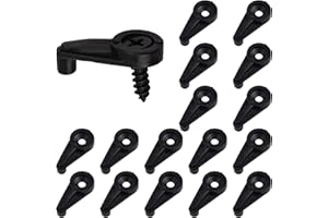 MOROBOR 100PCS Glass Retainer Clips with Screws, 4MM Glass Panel Retainer Clips Glass Door Plastic Retainer Clips Window Clips for Fixing Glass Cabinet Doors (Black)