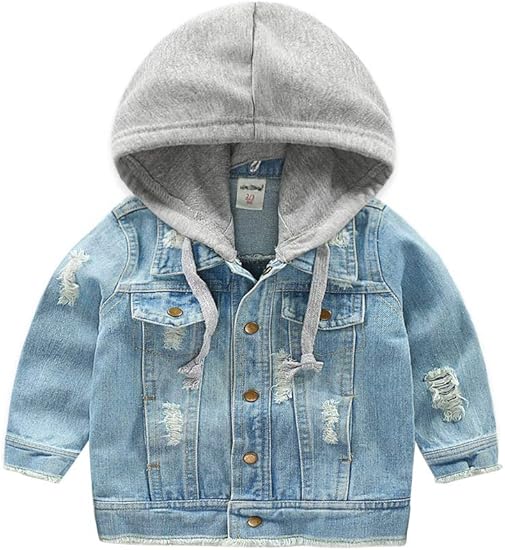 jean jacket with hoodie boys