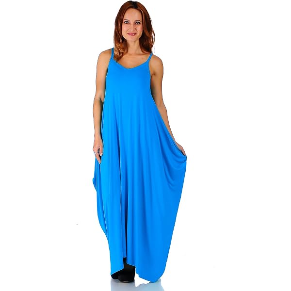 Simply Ravishing Rayon Span Maxi Boho Harem Spaghetti Strap Dress Size Small 5 X Small H Grey