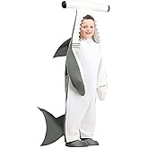 Toddler Hammerhead Shark Sea Animal Costume with Hood and Shoe Covers | Fun and Comfy Halloween Jumpsuit Design