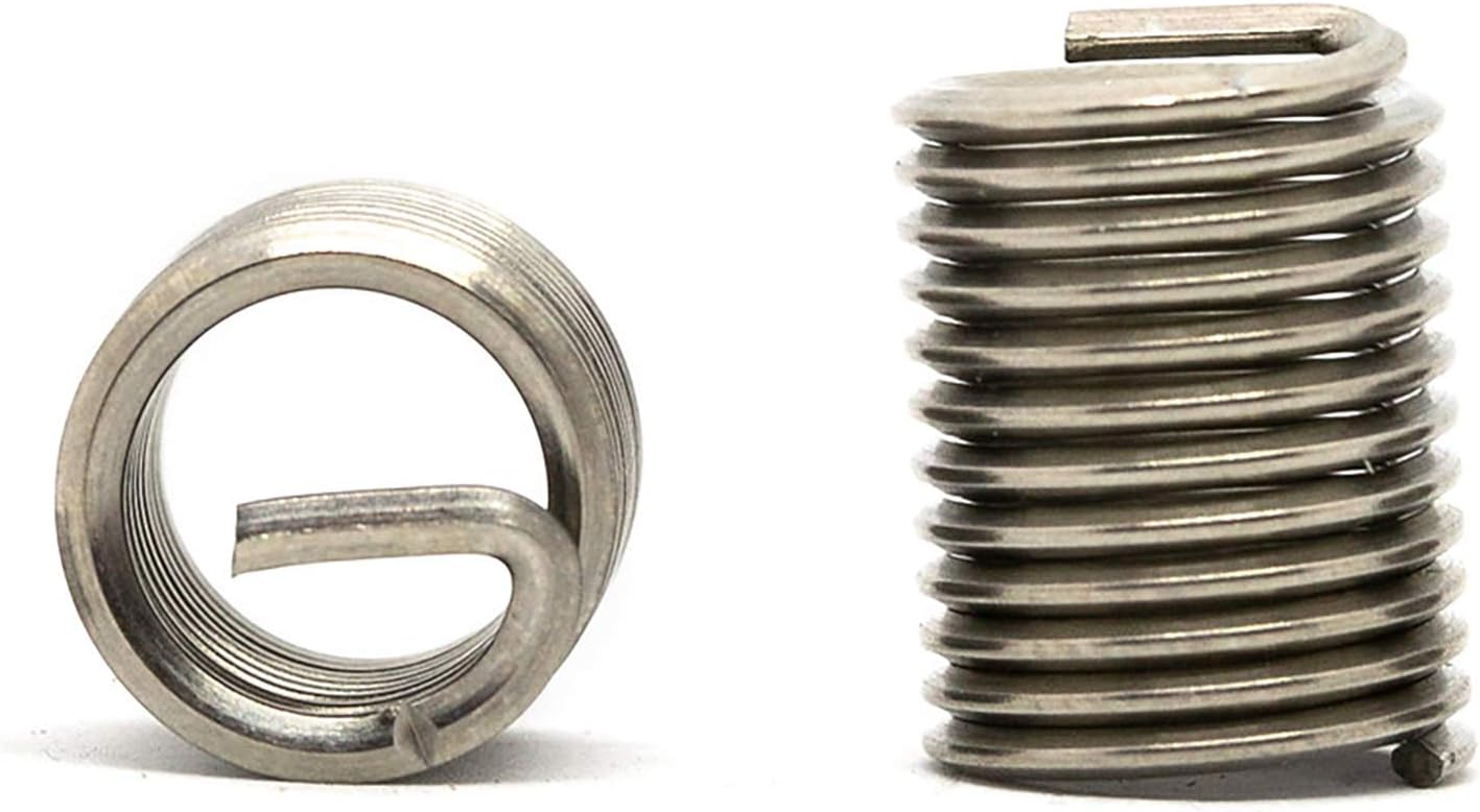 (M8 x 1mm x 1.5D) Helicoil Wire Thread Repair Inserts Fine Pitch A2 Stainless Steel DIN 8140 (Pack of 10) G01CD