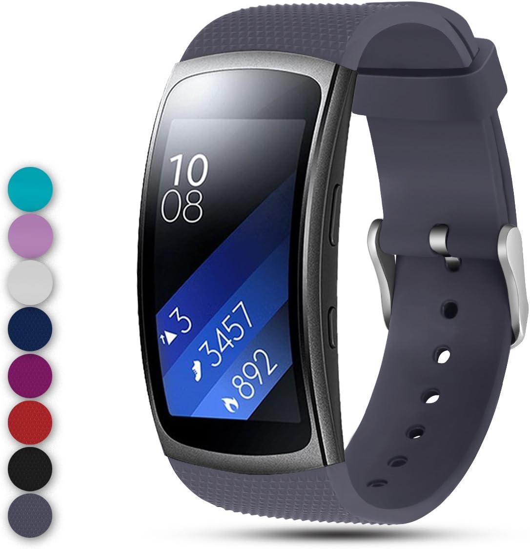 Ysang for Samsung Gear Fit2 PRO / Fit2 SM-R360 Replacement Watch Band Strap, Soft Silicone Wristband Straps Sport Band Bracelet for Samsung Gear Fit2 Pro and Fit 2 SM-R360 Smartwatch