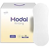 MODAL Panty Liners for Women, Unscented Sanitary Pads Without Wings, Daily Thin Panty Liners, 6.1 Inch(155 mm), Regular, 80 Count