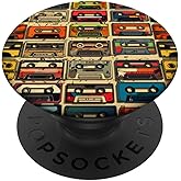 Retro Life Music Lover Cassette National Retro Day PopSockets Adhesive PopGrip