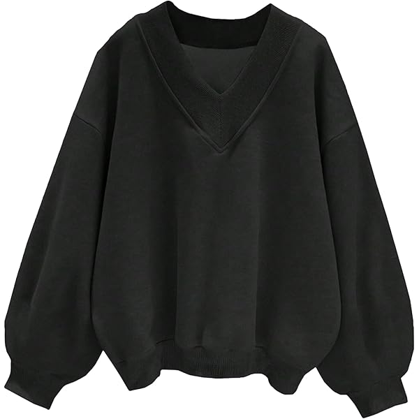 Amazon.com: Mzkdieey Women Oversized Sweatshirt Hoodies Casual V