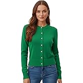 OSABASA Women's Casual Slim Fit Cardigan Sweaters Long Sleeve Button Down Lightweight Waist Length