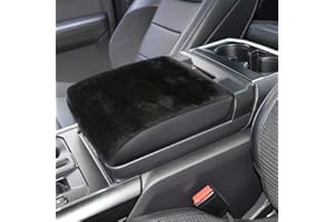 Coficoi Fluff Car Armrest Cushion, Console Armrest Cover for 2021-2025 Ford F150, 2022-2025 F150 Lightning Center Console Cov
