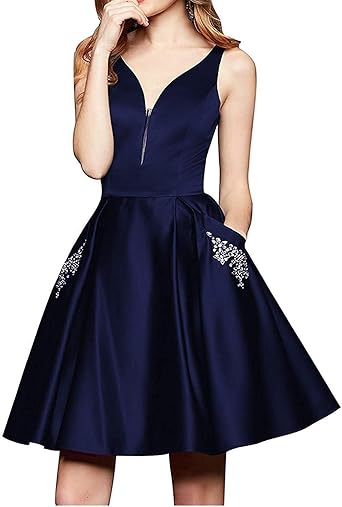 navy blue hoco dress