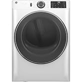 GE 7.8 cu. ft. Smart Front-Load Electric Dryer with Steam and Sanitize Cycle White &ndash; GFD65ESSVWW