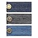 Denim Waist Extenders for Men and Women, Easy Fit Buttons for Jeans Trousers with Metal Button, Add 1/2” to 2” Extra Space, Set of 3 in Various Color