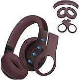 【3 in 1】 Studio Pro Silicone Case Cover,Headband Cover/Ear Pad Cover/Shell Cover for Beats Studio Pro Headphone,Studio Pro Soft Silicone Protector Accessories(Deep Brown)