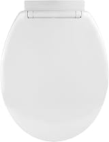 Vinsani White Oval Soft Close Toilet Seat - Easy Clean Plastic WC Loo Seat view 3