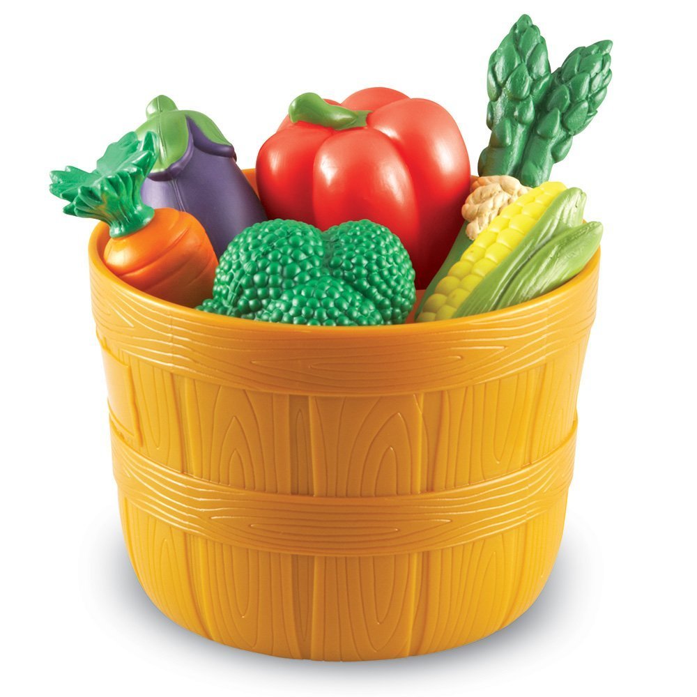 Learning Resources New Sprouts Bushel of Veggies, Pretend Play Food, Play Food for Toddlers, EYFS, Toddler Kitchen Play Toys