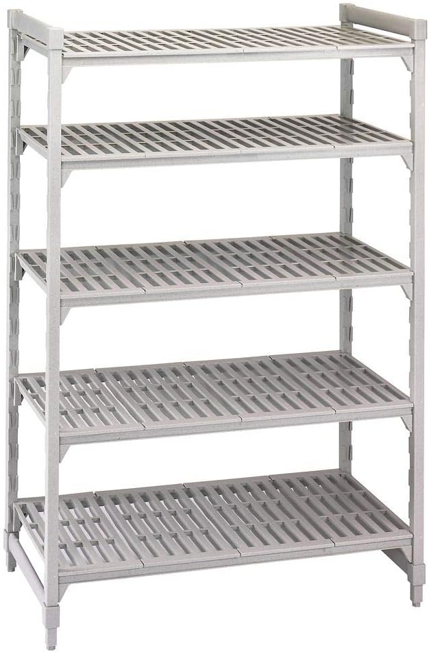 Cambro Camshelving Gray Vented 5-Shelf Stationary Starter Kit