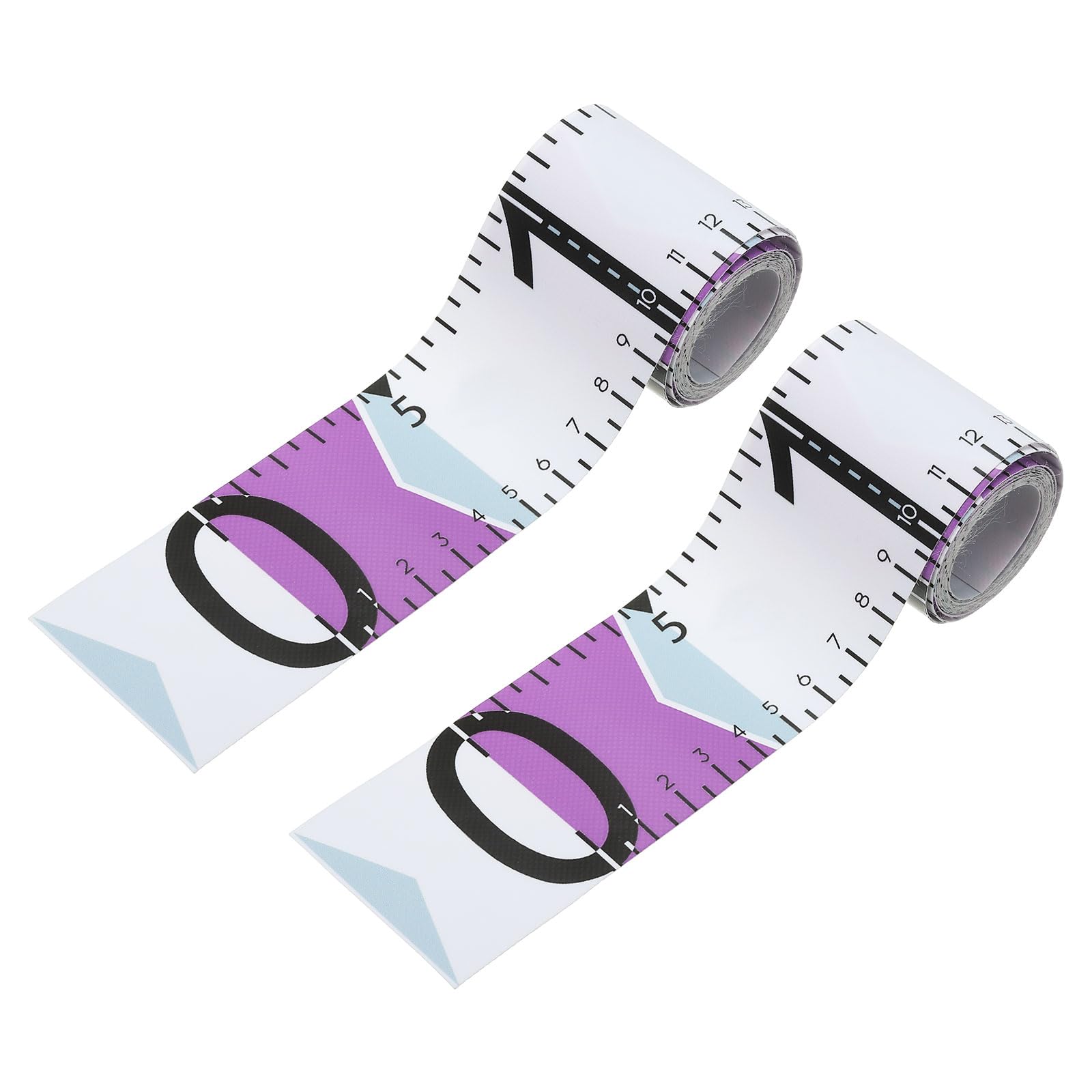 PATIKIL Fish Ruler, 2 Pack 53 Inch Purple Waterproof Fishing Measuring Tape