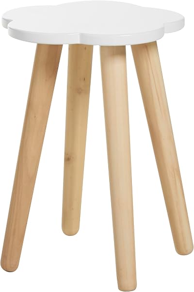 Haus Projekt Cloud Stool - White Wooden Kid's Table & Decor