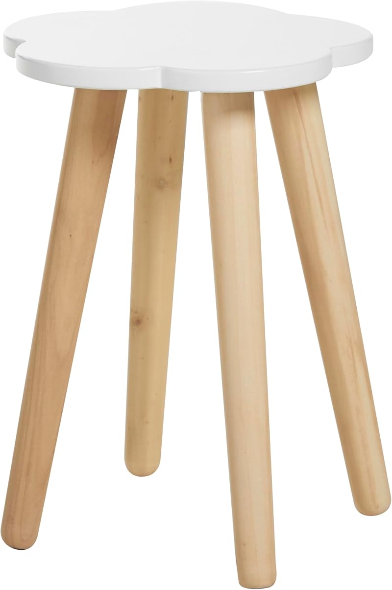 Haus Projekt Cloud Stool - White Wooden Kid's Table & Decor