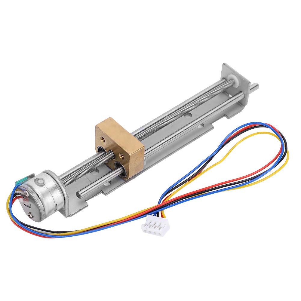 Stepper Motor Linear Miniature Slide Table, Linear Guide Slide Table Screw Lead Motion Table Motorized Nut 15 Small Motor