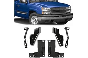 HECASA 6 PCS Front Bumper Bracket Set Compatible With 2003-2006 Chevy Silverado 2002-2006 Chevy Avalanche Replace For 15059687 GM1066175 15059688 GM1067175 15184116 GM1066159 15184117 GM1067159