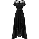 BeryLove Formal Dresses for Women 2026 Wedding Guest with Slit Cocktail Elegant Lace Long Prom Dress