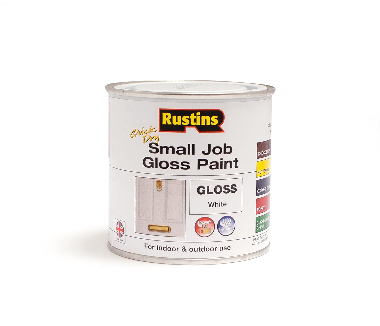 RUSTINS Small Job Gloss Paint White 250ml