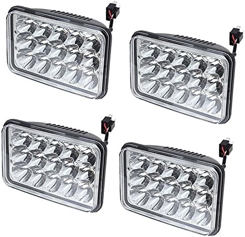 TURBO SII 4PCS Buick LeSabre Regal Riviera Skyhawk LED Seal Beam Headlight Conversion Kit Low and High Beams 4X6 led headlight rectangular H4652 H4656 H4666 H4668 H6545