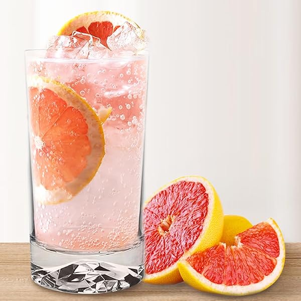 4PCS DRINKING GLASSES SET 11.8OZ UNIQUE ICE BALL BOTTOM DESIGN OLD FASHIONED COCKTAIL, SOLID BOTTOM, ROCKS GLASSES, HIGHBALL GLASSES,SUIT FOR WHISKEY JUICE BEER COCKTAIL MILKSHAKE SMOOTHIE