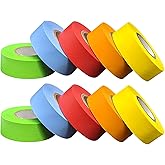 Science Lab Labeling Tape Variety Pack, 500 Inches Long x 3/4 Inch Width, 1 Inch Diameter Core [10 Total Rolls of 5 Assorted Colors] for Color Coding and Marking
