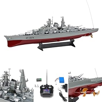Melko Kriegsschiff Rc Schiff Boot Schlachtschiff Bismarck 1360 Modell 3827 Inkl Zubehör Ferngesteuert 71 X 105 X 20 Cm