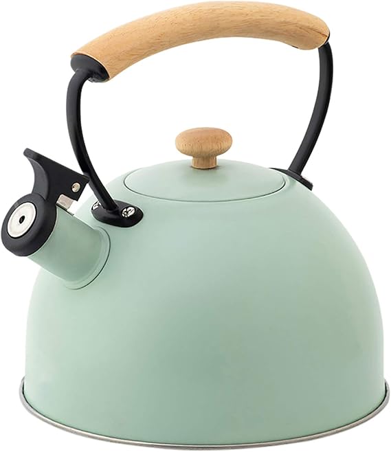 Stove Top Whistling Kettle, 2.5L Stainless Steel Tea Pot with Insulated