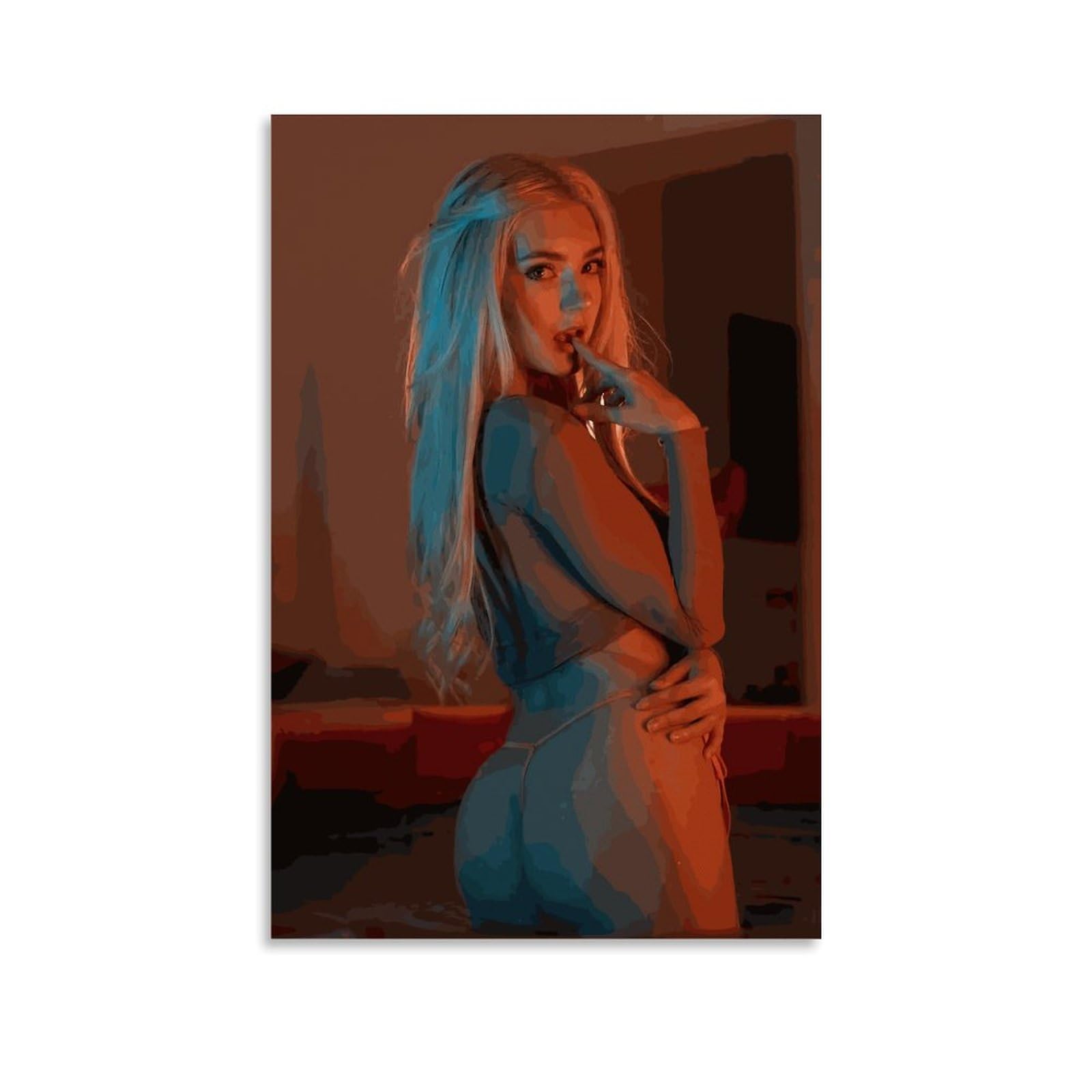 SIXWORLD Eva Elfie Posters Nude Boobs Poster Porn Star Sexy Poster